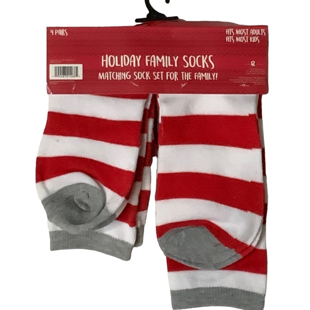 Holiday Family Christmas Socks Entire Family Socks 4 Pack - Picture 10 of 16